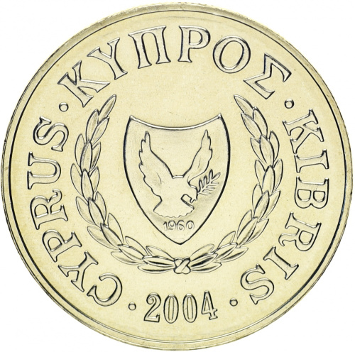 фото Кипр 10 центов 2004 UNC