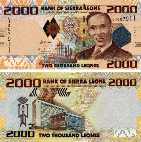 фото Сьерра-Леоне 2000 леоне 2010 UNC (P31)