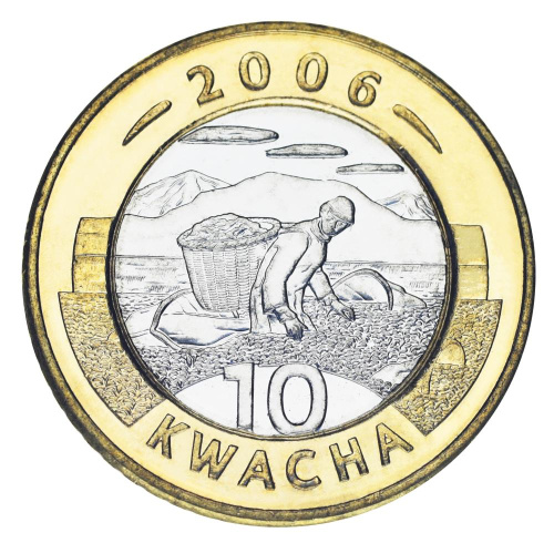 фото Малави 10 квача 2006 Биметалл UNC
