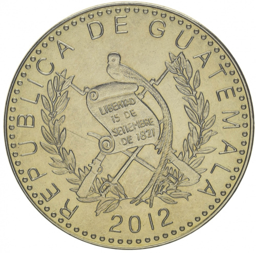 фото Гватемала 50 сентаво 2012 UNC (KM#283)