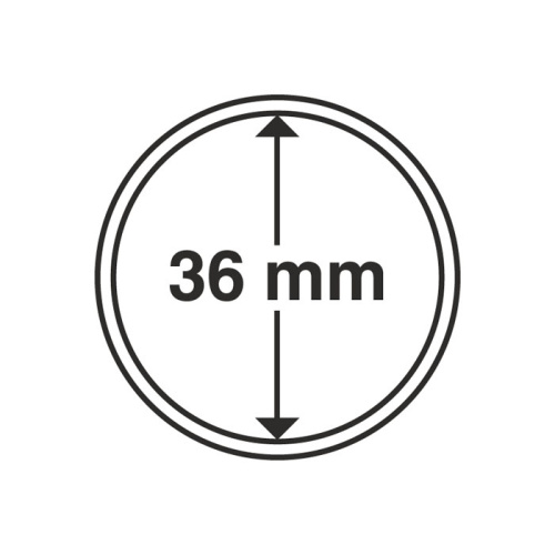 фото Капсула для монеты 36 мм, Leuchtturm