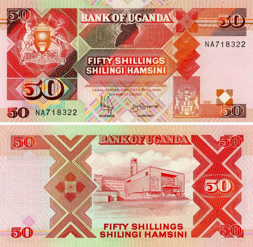 фото Уганда 50 шиллингов 1997 UNC (P30c)