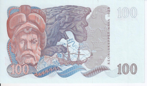 фото Швеция 100 крон 1980 UNC (P54)