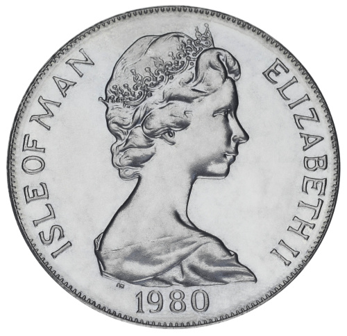 фото Остров Мэн 1 крона 1980 UNC (KM#68)