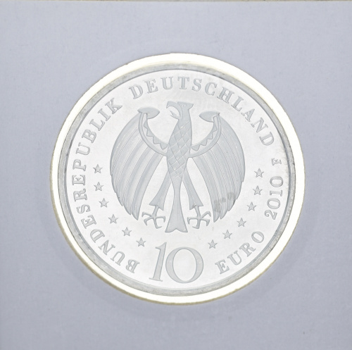 фото Германия 10 евро 2010 «Мануфактура Парцелан» Серебро UNC