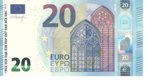 фото Италия 20 евро 2015 SE S003 UNC