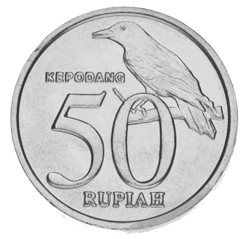 фото Индонезия 50 рупий 2002 UNC Птица