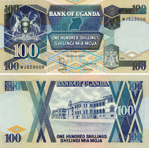 фото Уганда 100 шиллингов 1997 UNC (P31)