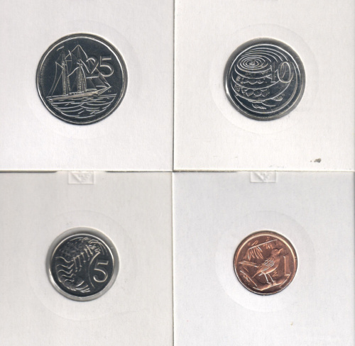 фото Каймановы острова набор из 4 монет 2013 UNC 1, 5, 10, 25 центов