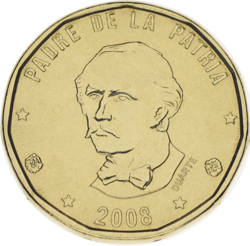 фото Доминикана 1 песо 2008-2010 UNC