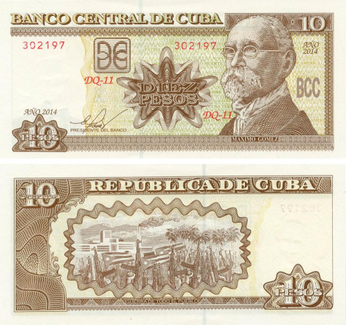 фото Куба 10 песо 2014 UNC (P117)