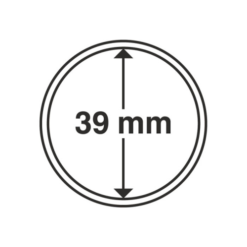 фото Капсула для монеты 39 мм, Leuchtturm