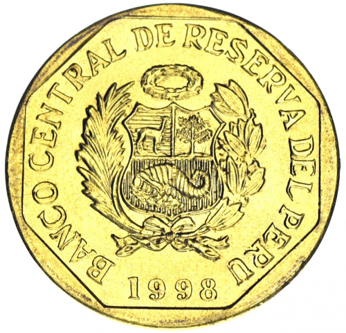 фото Перу 5 сентимо 1998 AU-UNC
