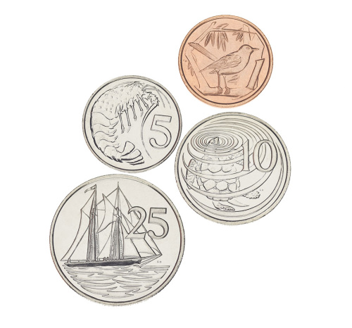 фото Каймановы острова набор из 4 монет 2013 UNC 1, 5, 10, 25 центов