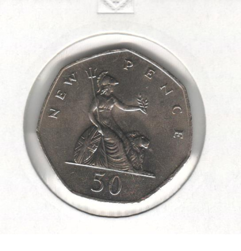 фото Великобритания 50 пенсов 1978 VF (KM#913)