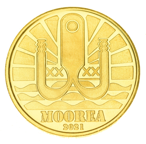 фото Муреа 1 доллар 2021 UNC Кальмар