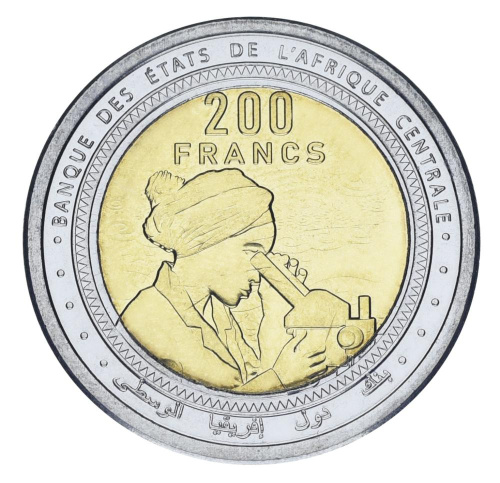 фото Центральная Африка 200 франков 2024 (2025) Биметалл UNC
