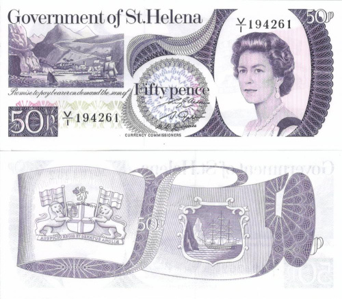 фото Остров Святой Елены 50 пенсов 1979 UNC (P5)