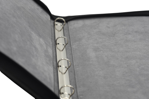 фото Папка-переплет GRANDE Kurt (до 30 листов) для монет или банкнот, Обивка под кожу черный Leuchtturm