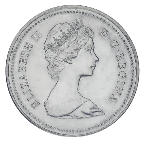 фото Канада 1 доллар 1979 F-VF Регулярный выпуск - Путешествие на каноэ