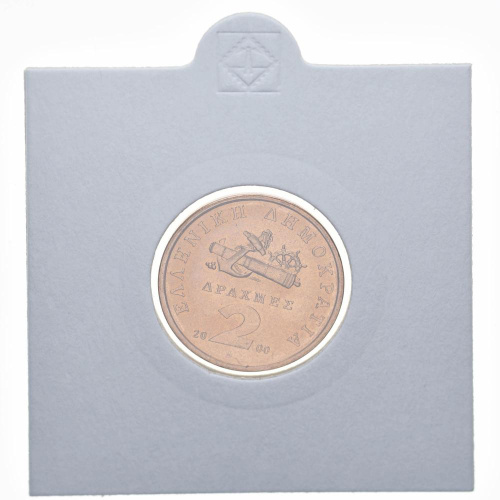 фото Греция 2 драхмы 2000 UNC (KM#151)