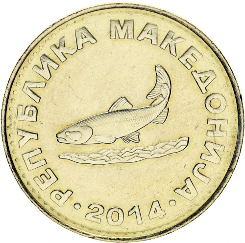 фото Македония 2 денара 2014 UNC