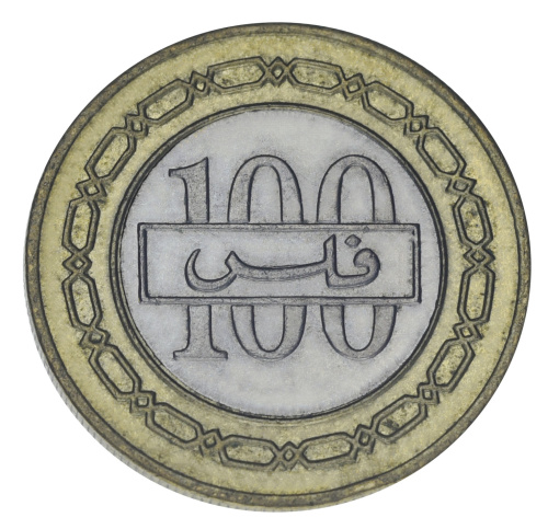 фото Бахрейн 100 филсов 1995 Биметалл F-VF