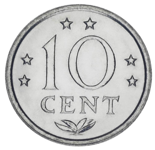фото Нидерландские Антилы 10 центов 1981 UNC
