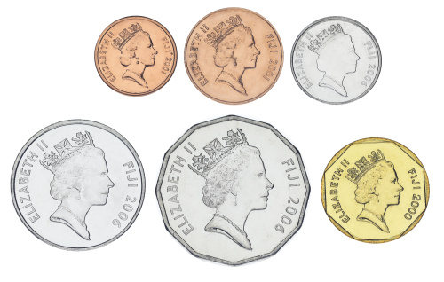 фото Фиджи набор из 6 монет 2000-2007 UNC 1, 2, 5, 20, 50 центов, 1 доллар
