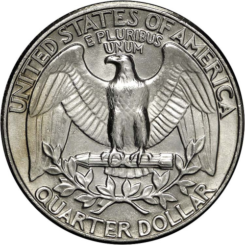 фото США 25 центов (квотер) 1984 VF (KM#A164a)