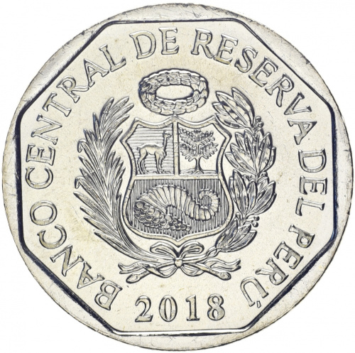 фото Перу 1 соль 2018 UNC Животное - Ягуар