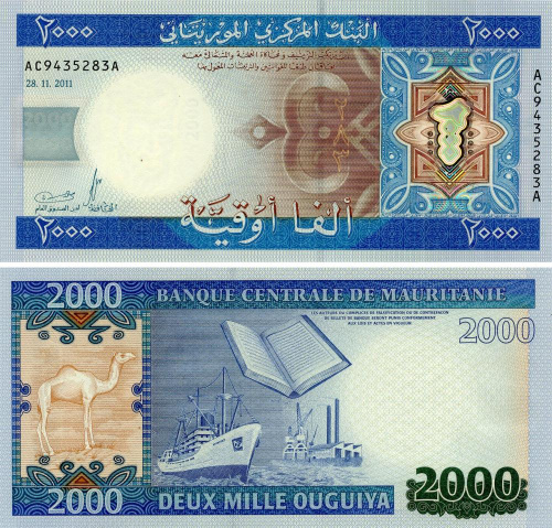 фото Мавритания 2000 угий 2011 UNC (P20)