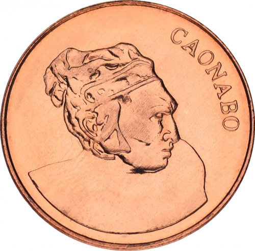 фото Доминикана 1 сентаво 1987 AU-UNC