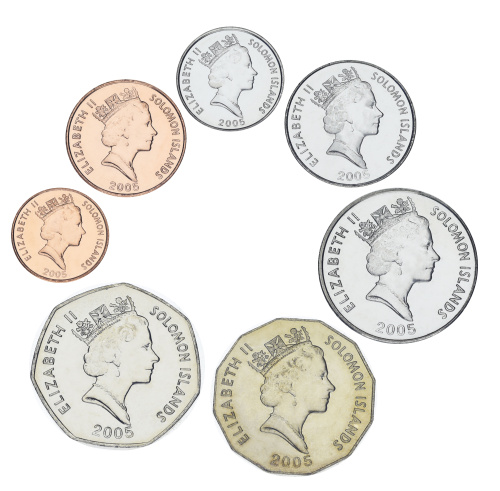 фото Соломоновы острова набор из 7 монет 2005 AU-UNC 1, 2, 5, 10, 20, 50 центов, 1 доллар