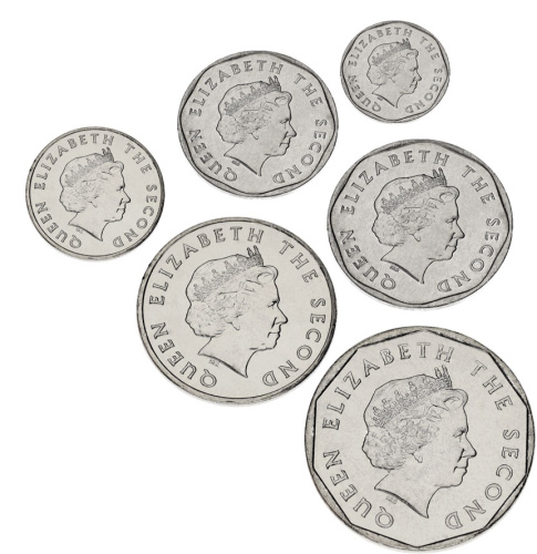 фото Восточные Карибы набор из 6 монет 2000-2008 UNC 1, 2, 5, 10, 25 центов, 1 доллар