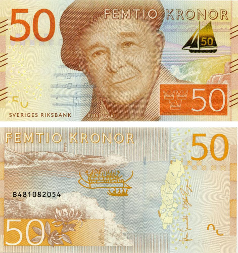 фото Швеция 50 крон 2015 UNC (P70)