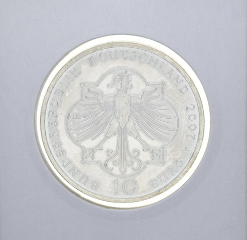 фото Германия 10 евро 2007 «Элизабет Тураген» Серебро UNC