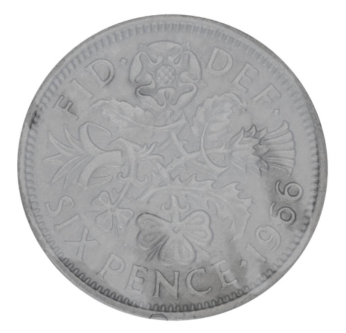 фото Великобритания 6 пенсов 1966 F-VF