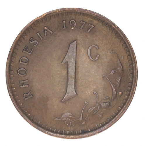 фото Родезия 1 цент 1977 F-VF