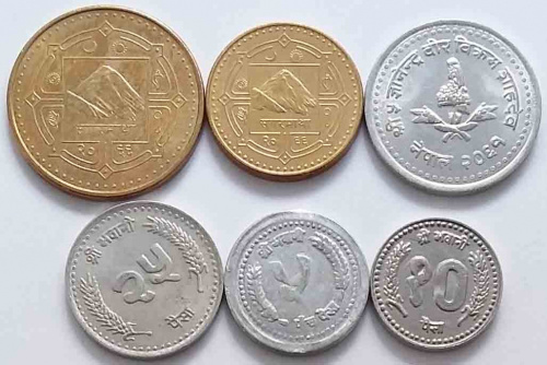 фото Непал набор из 6 монет VF