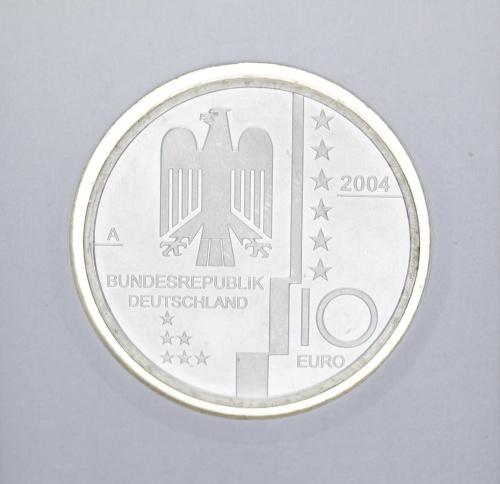 фото Германия 10 евро 2004 «Баухау. Дессау» Серебро UNC