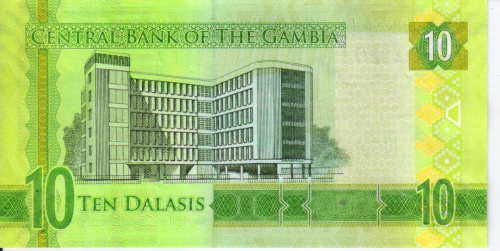 фото Гамбия 10 даласи 2016-2017 UNC (P32)