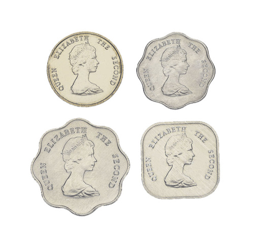 фото Восточные Карибы набор из 4 монет 1981-2000 AU-UNC 1, 2, 5, 10 центов