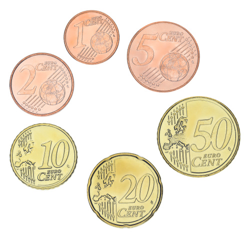 фото Болгария набор из 6 монет евро 2026 UNC 1, 2, 5, 10, 20, 50 евроцентов