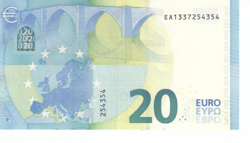 фото Франция 20 евро 2015 EA E001 UNC