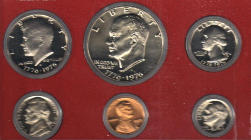 фото США набор из 6 монет 1975 Proof
