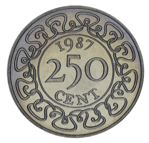 фото Суринам 250 центов 1987 UNC