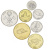 фото Мальдивы набор из 7 монет 1984-2012 UNC 1, 5, 10, 25, 50 лаари, 1, 2 руфии