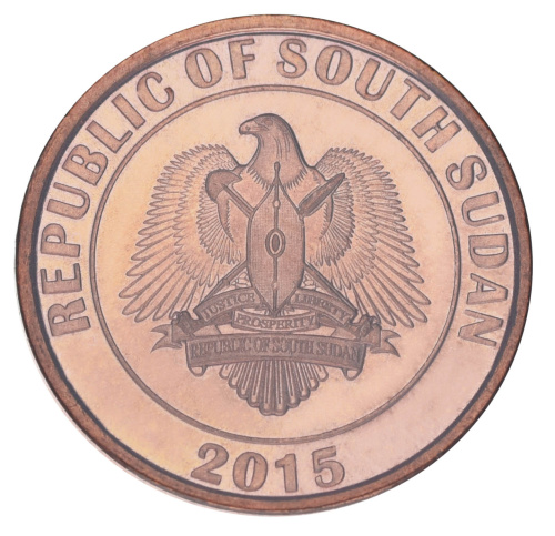 фото Южный Судан 10 пиастров 2015 UNC Нефтяная вышка
