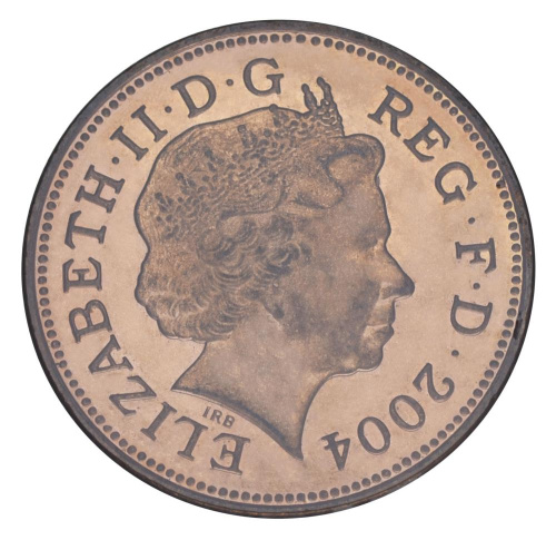 фото Великобритания 2 пенса 2004 F-VF